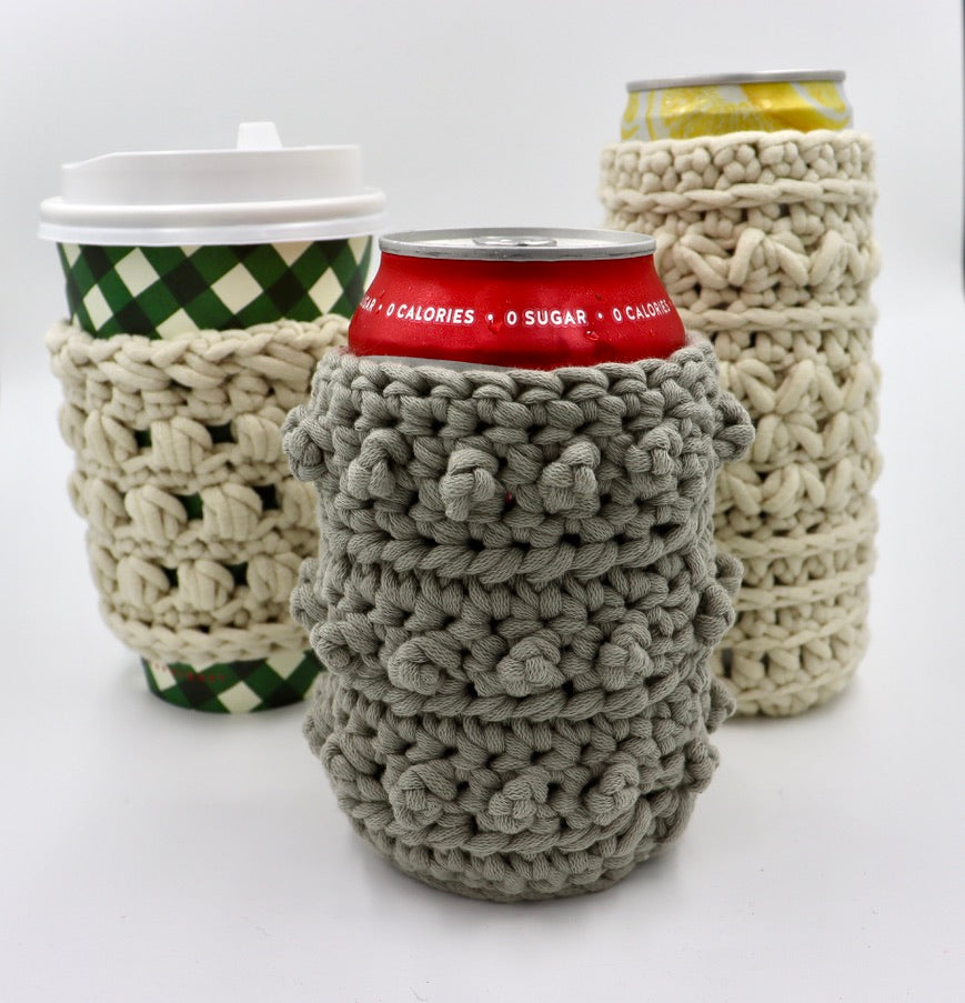Blender Cup Cozy Crocheted Holder 24 Oz Size Eco Friendly Reusable