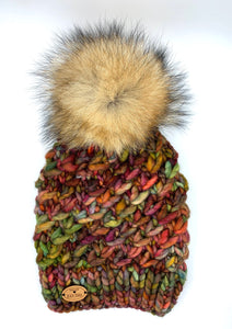 Custom handmade knitted hat! Fashionable accessory toque beanie 