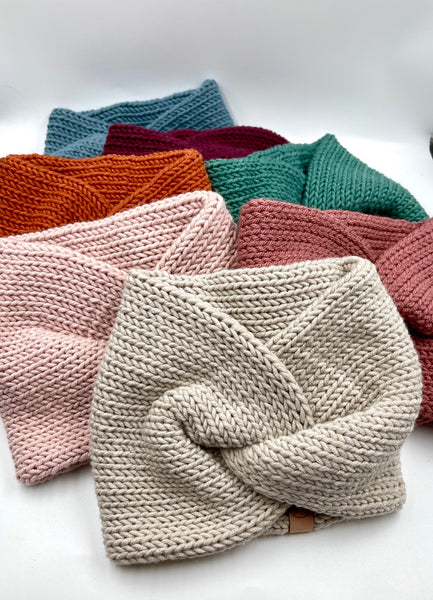 Wool Blend Double Knit Headbands