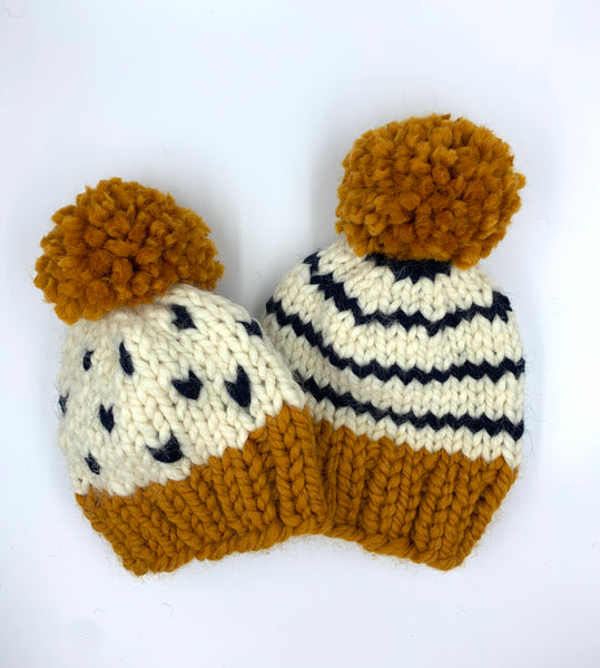 Stripes or Hearts Hat
